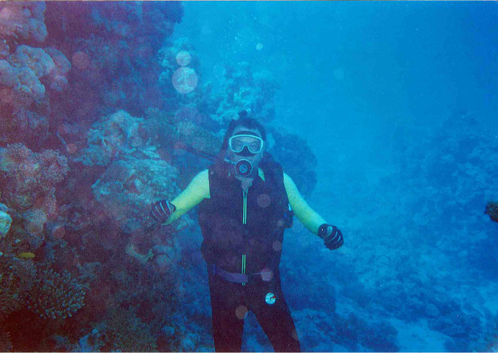 Me diving in the Red Sea