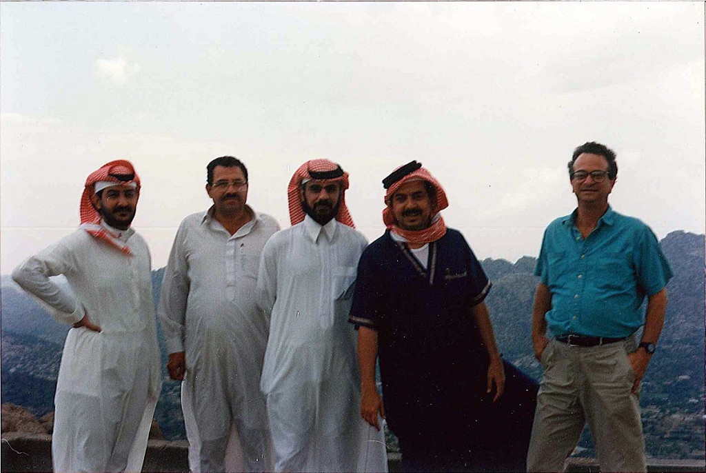 With Prince Mansour and friends in Ta'if